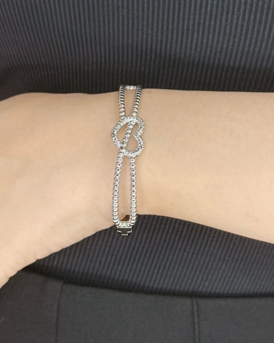 Heart Knot Bangle
