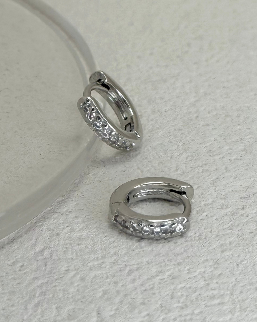 Mini Charm Huggie Earrings