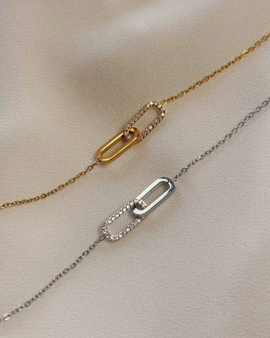 Interlocking Dual Charm Bracelet