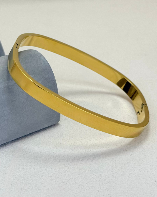 Modern Chunky Square Bangle