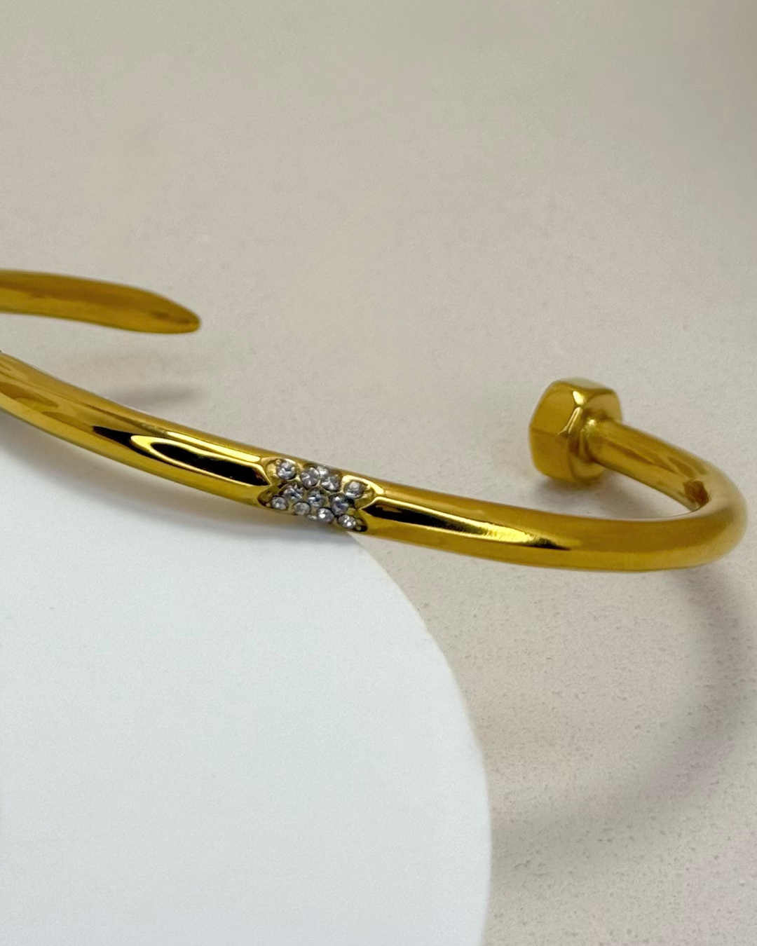 Screw Tapered Rivet Open Bangle