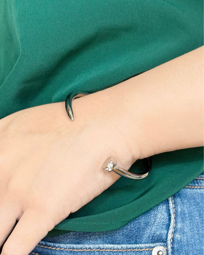 Screw Tapered Rivet Open Bangle