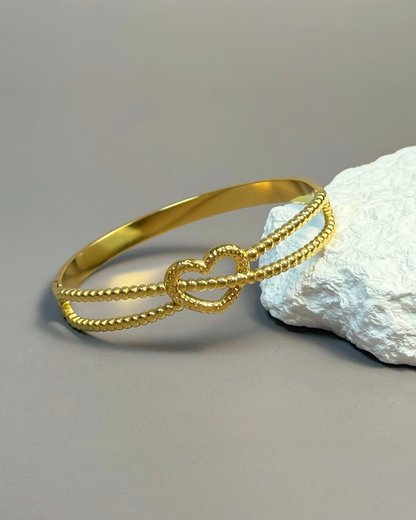 Heart Knot Bangle