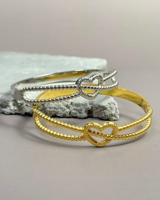 心形雙線條手鈪