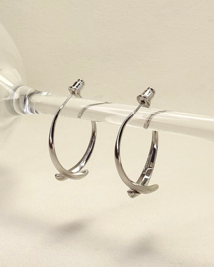 Oval Hoop Earrings