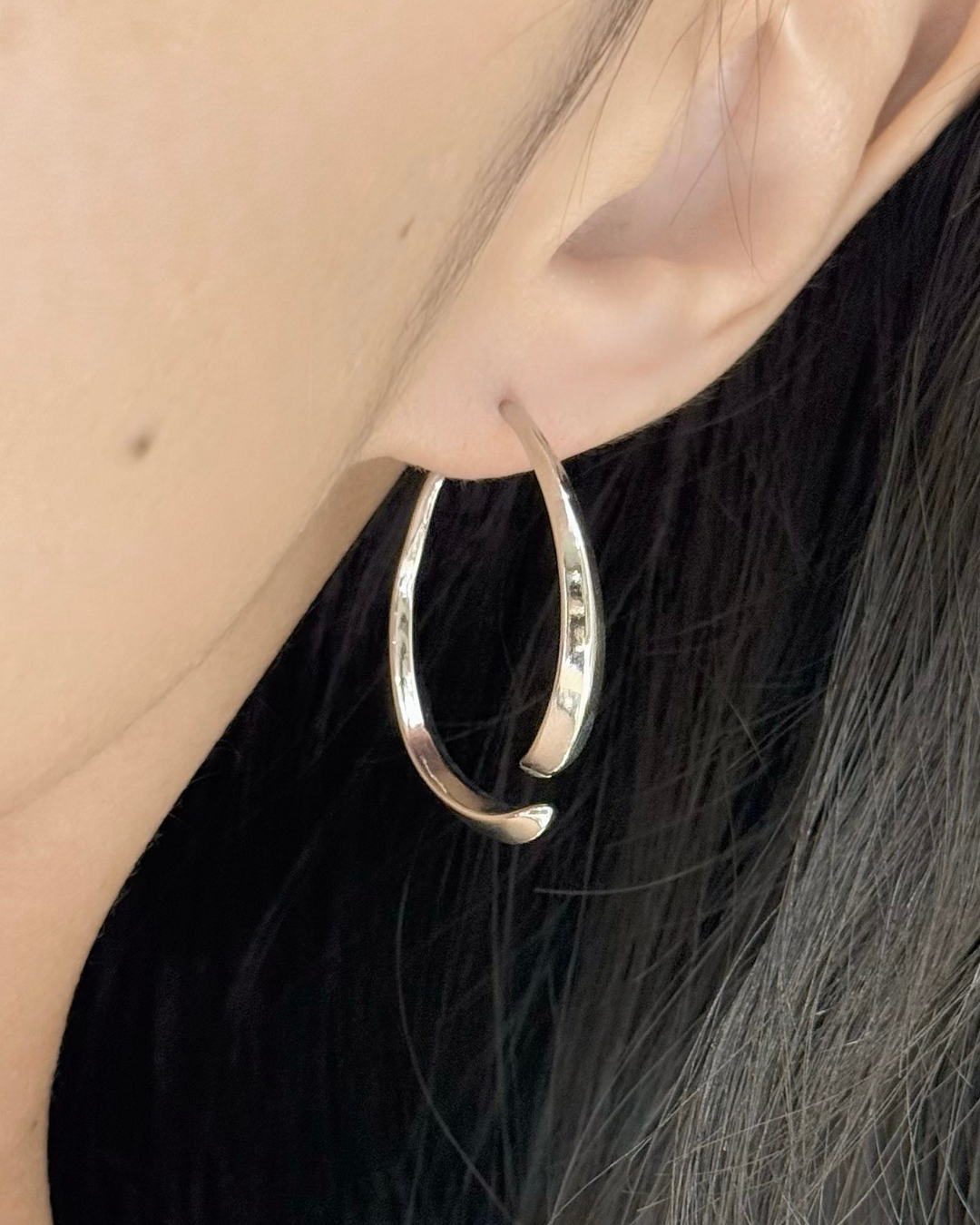 Oval Hoop Earrings