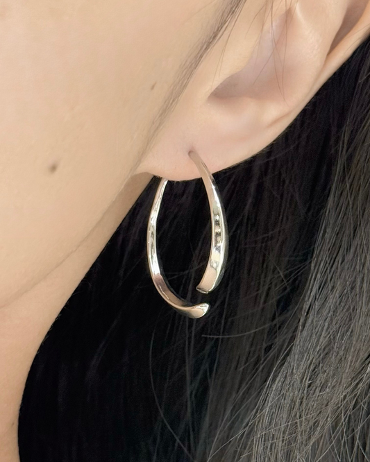 Oval Hoop Earrings