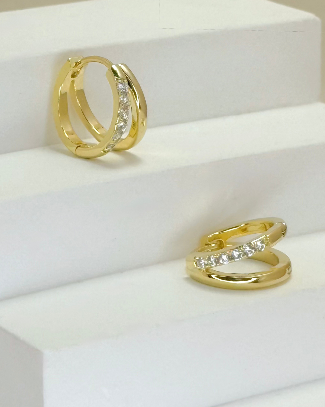 Duo Huggie Earrings