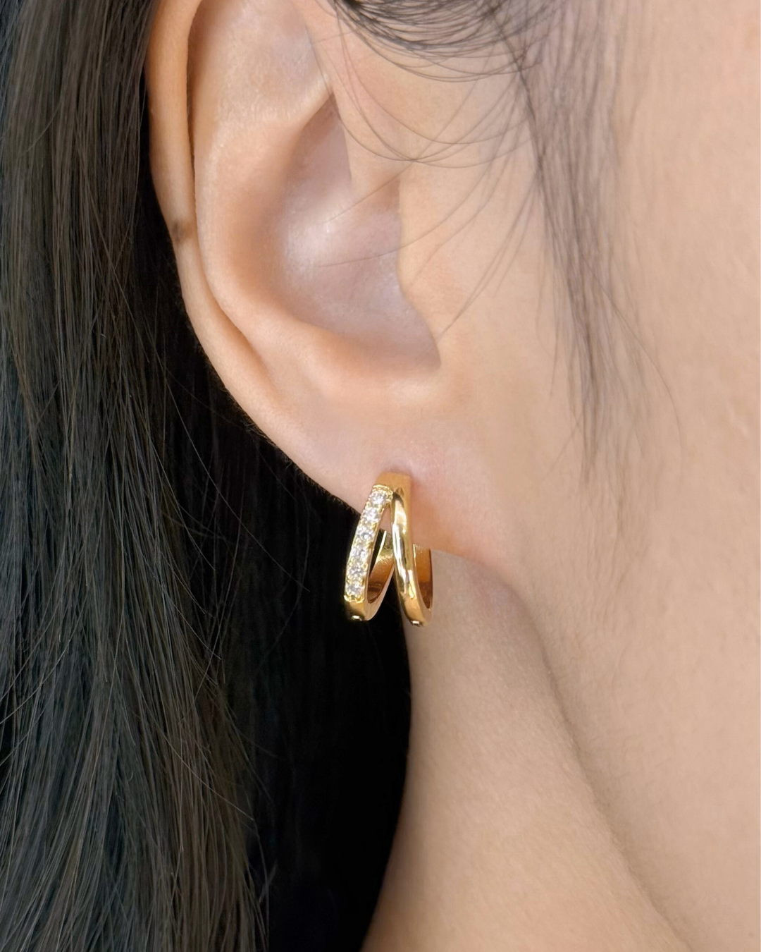 Duo Huggie Earrings