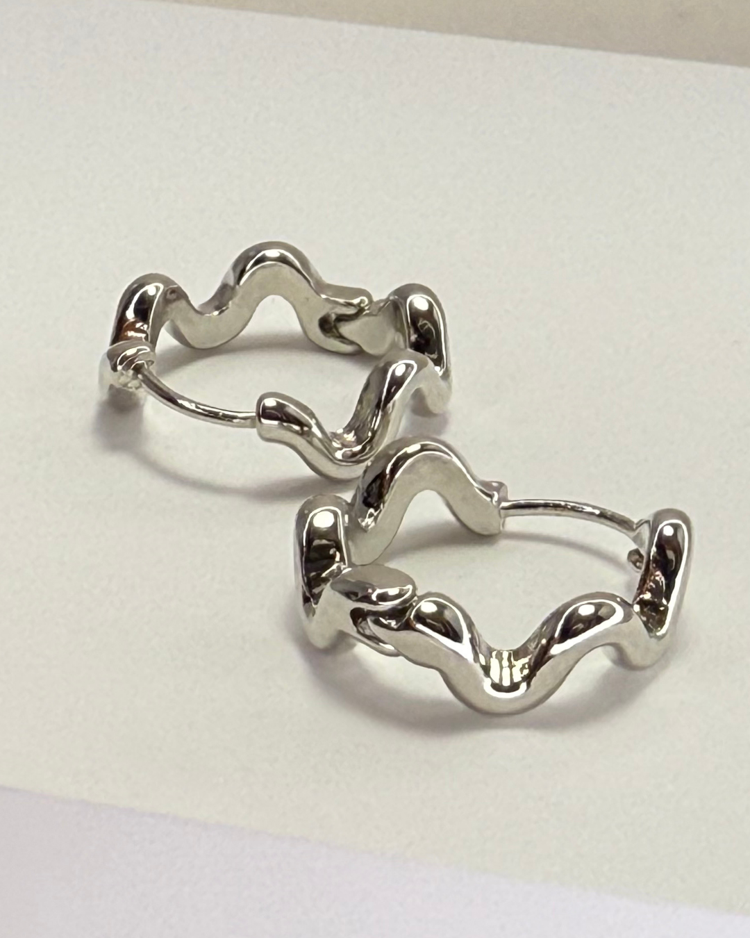 Wavy Hoop Earrings