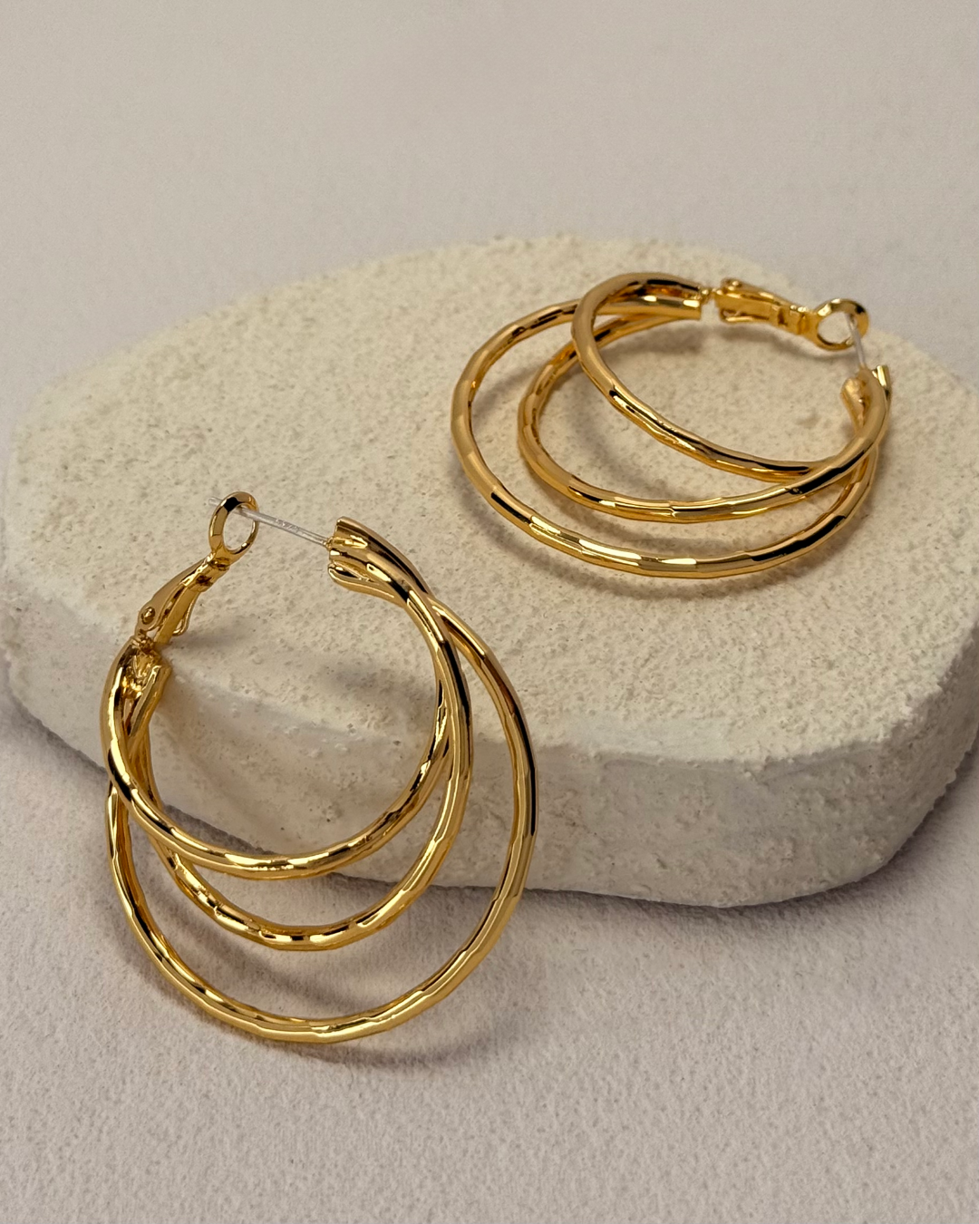Triple Layer Hoop Earrings