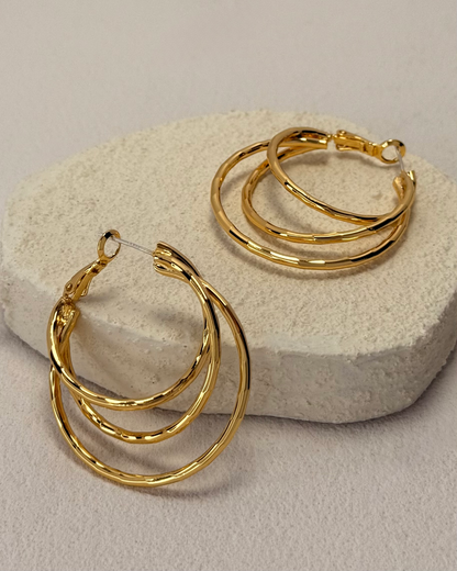 Triple Layer Hoop Earrings