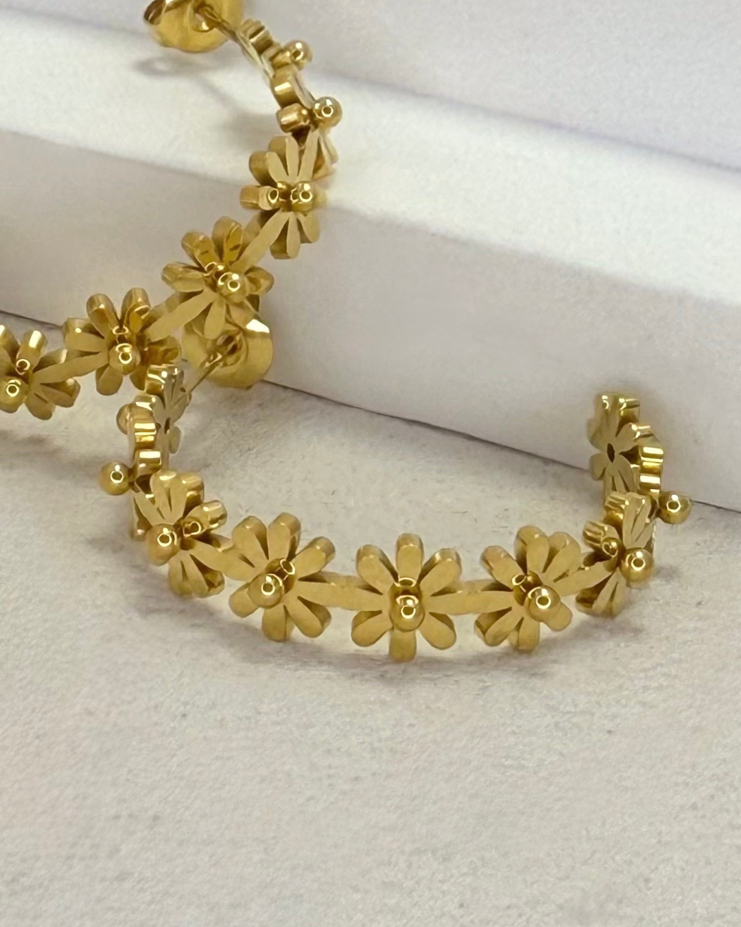 Daisy Hoop Earrings