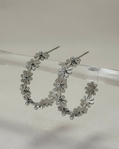 Daisy Hoop Earrings
