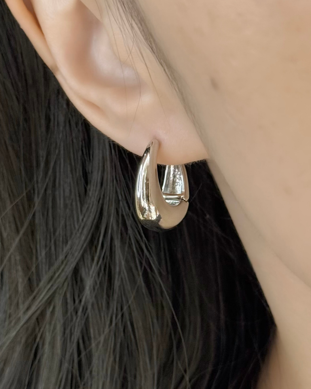 Teardrop Hoop Earrings