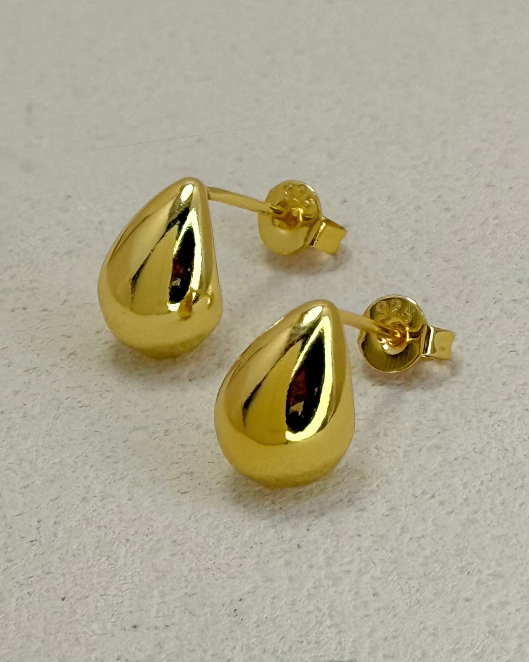 Teardrop Stud Earrings