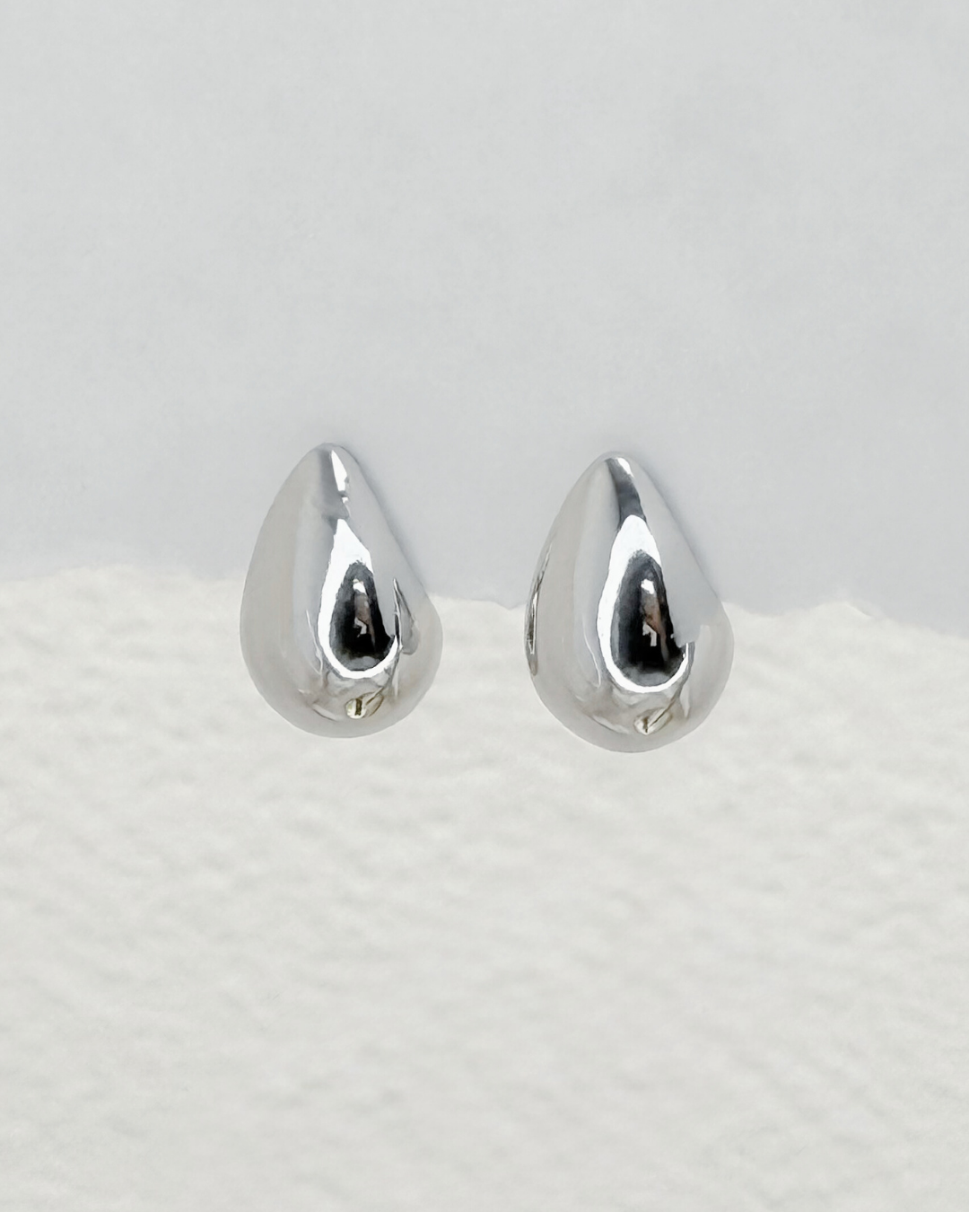 Teardrop Stud Earrings
