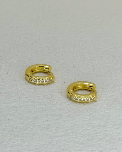 Mini Charm Huggie Earrings