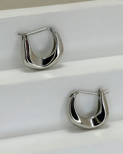 Oval Hoop Earrings