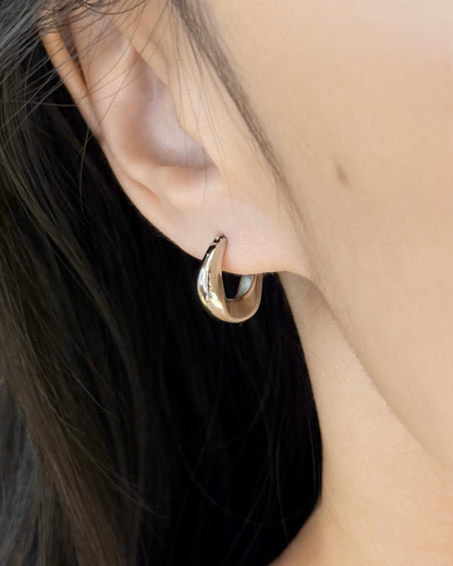 Oval Hoop Earrings