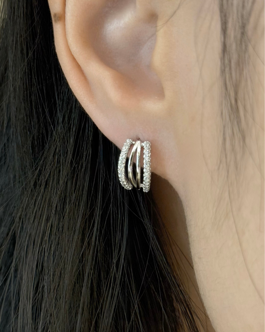 Quadra Layer Stud Earrings