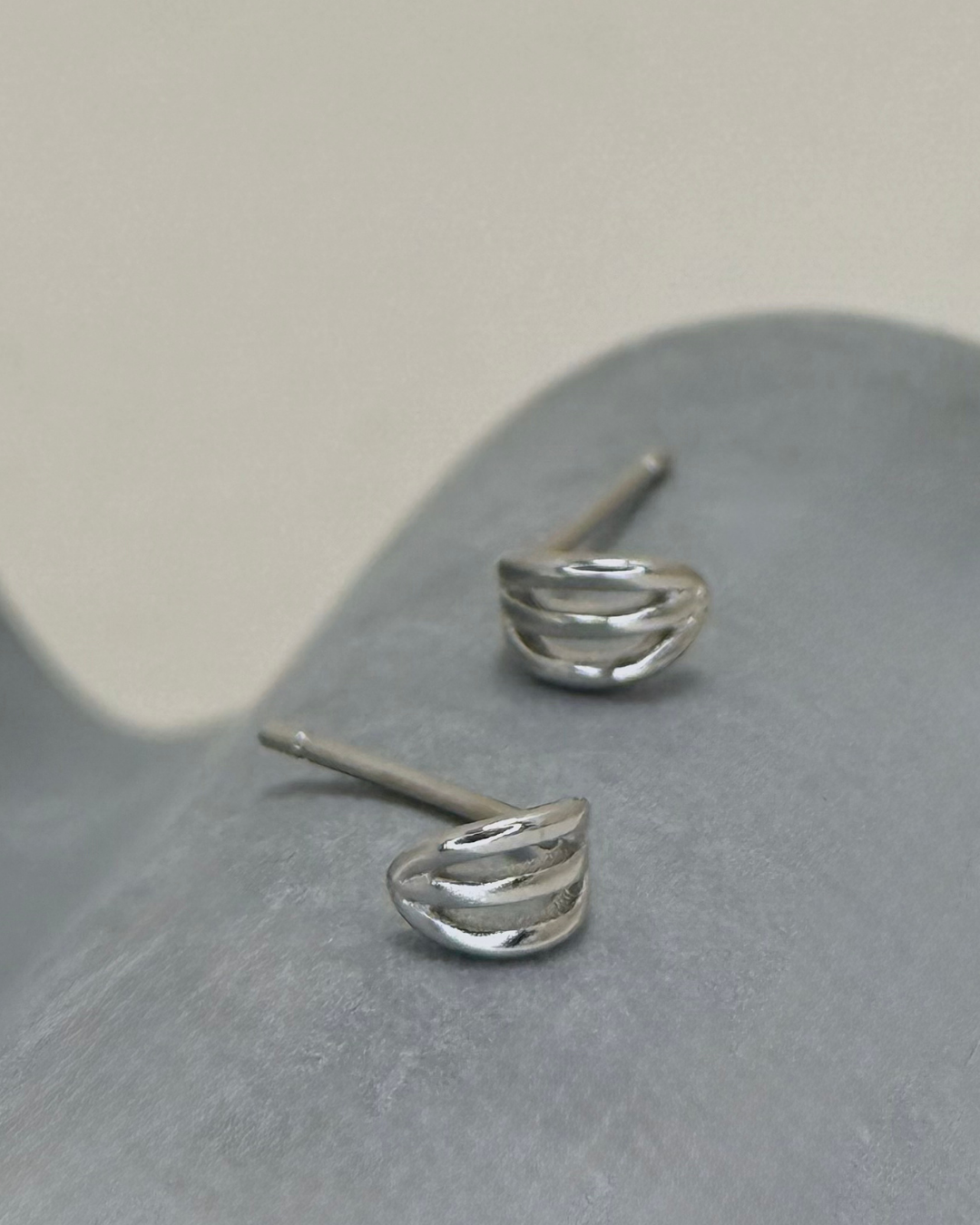 Triple Arc Mini Earrings