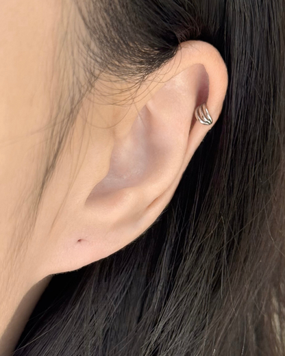 Triple Arc Mini Earrings