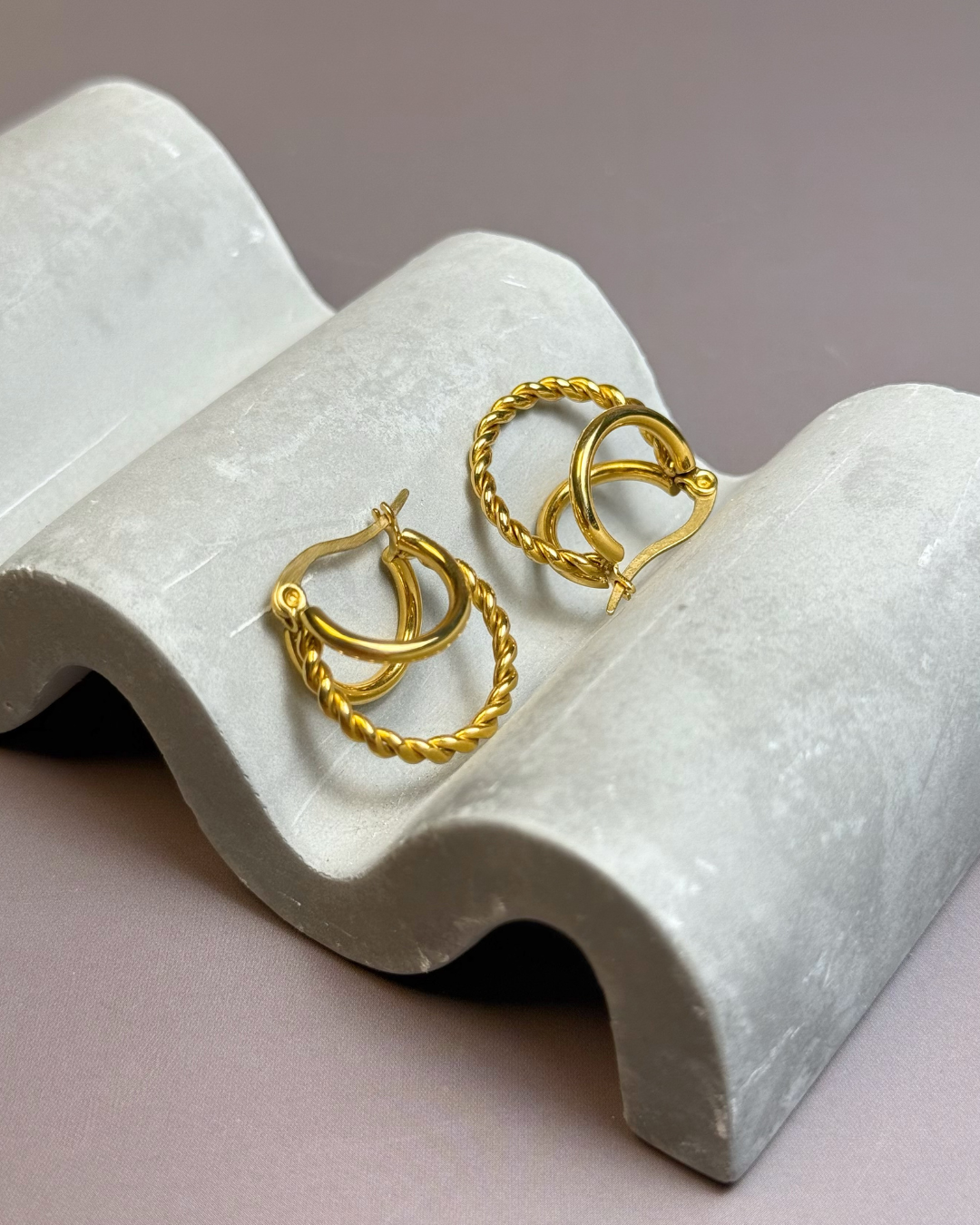 Trio Hoop Earrings