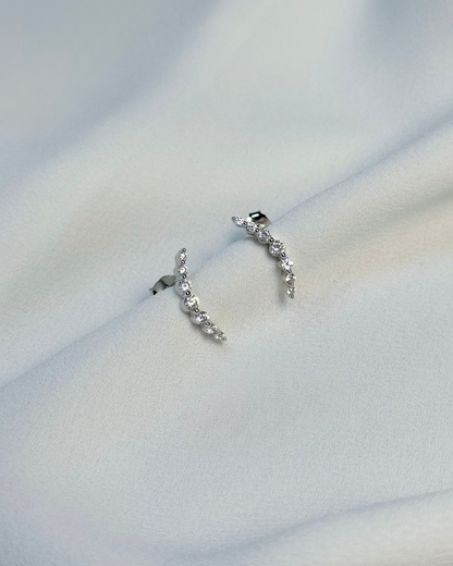 Eternal Sparkle Arc Earrings