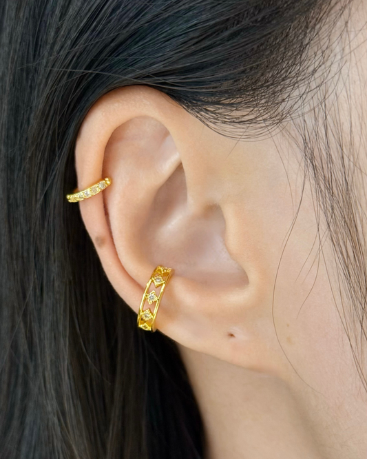 Rhinestone Ear Cuff Set