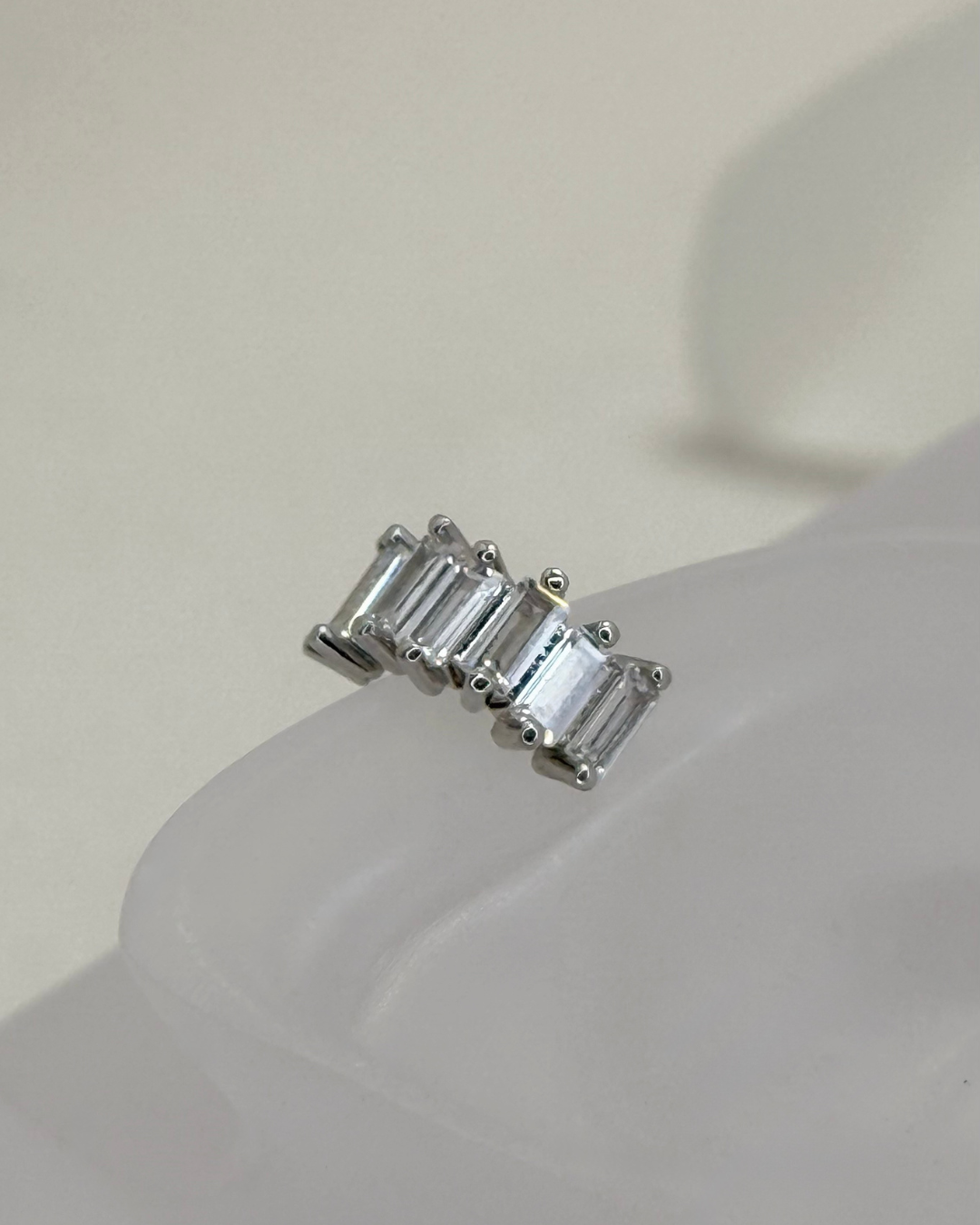 Baguette Cut Ear Cuff