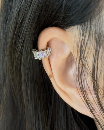 Baguette Cut Ear Cuff