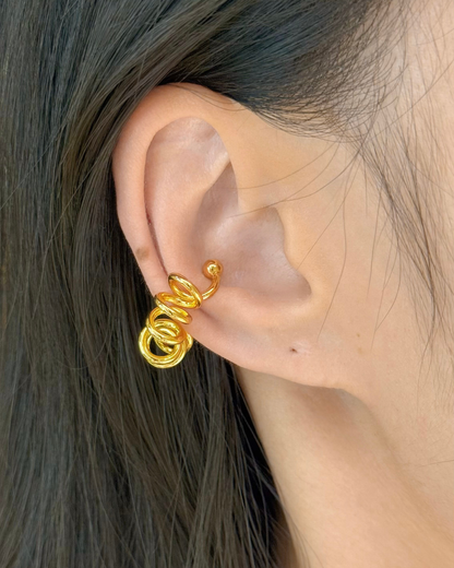 Spiral Twister Ear Cuff