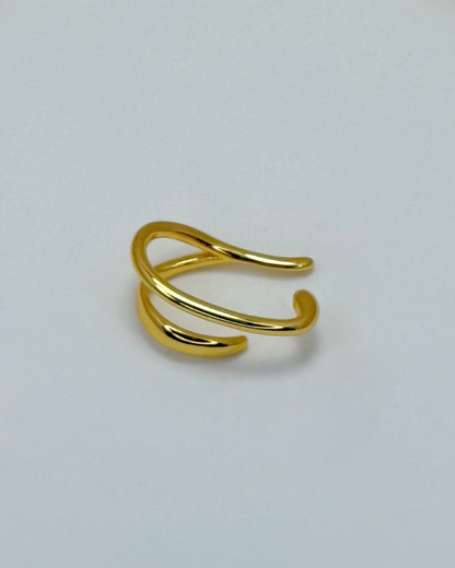 Modern Abstract Wave Ear Cuff