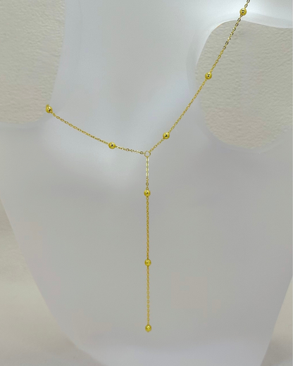 Beaded Lariat Necklace