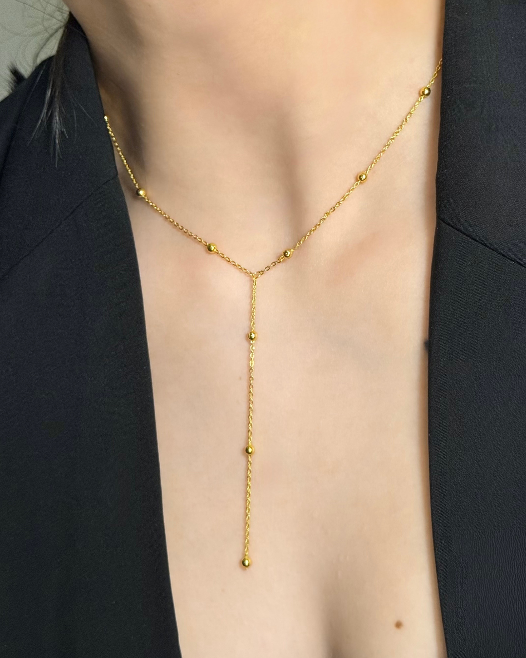 Beaded Lariat Necklace