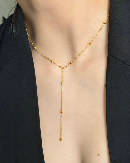 Beaded Lariat Necklace