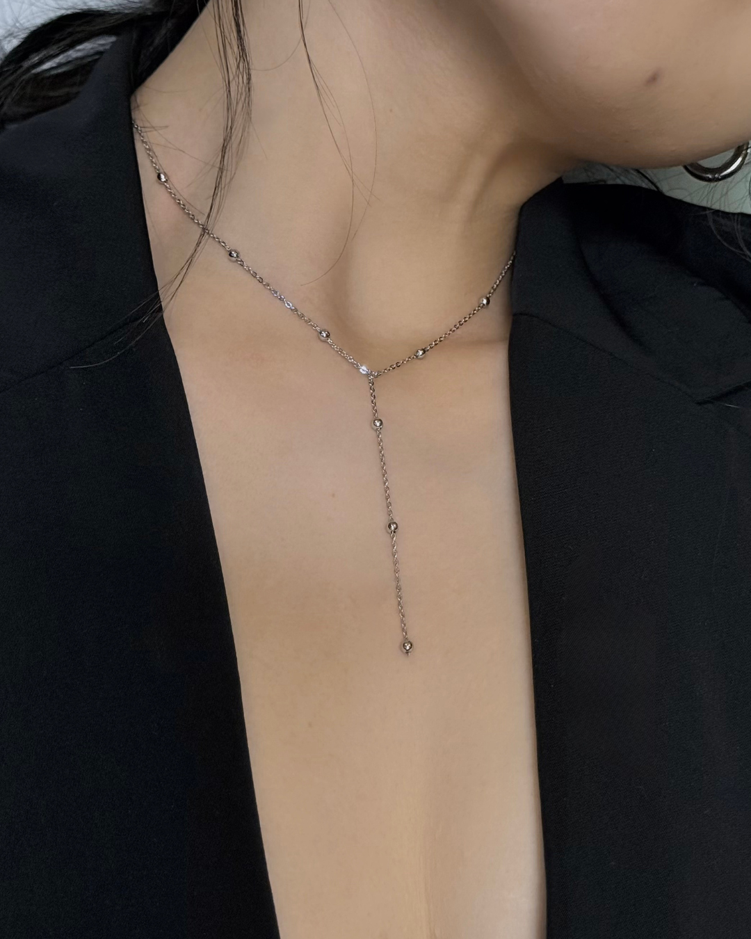 Beaded Lariat Necklace