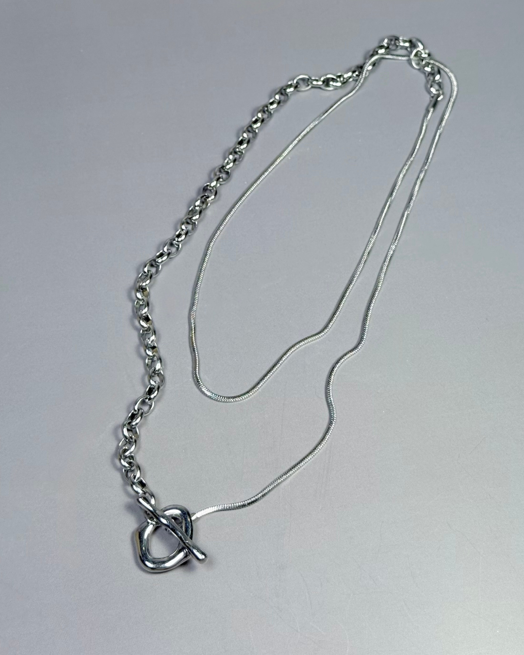 Dual Chain Toggle Necklace