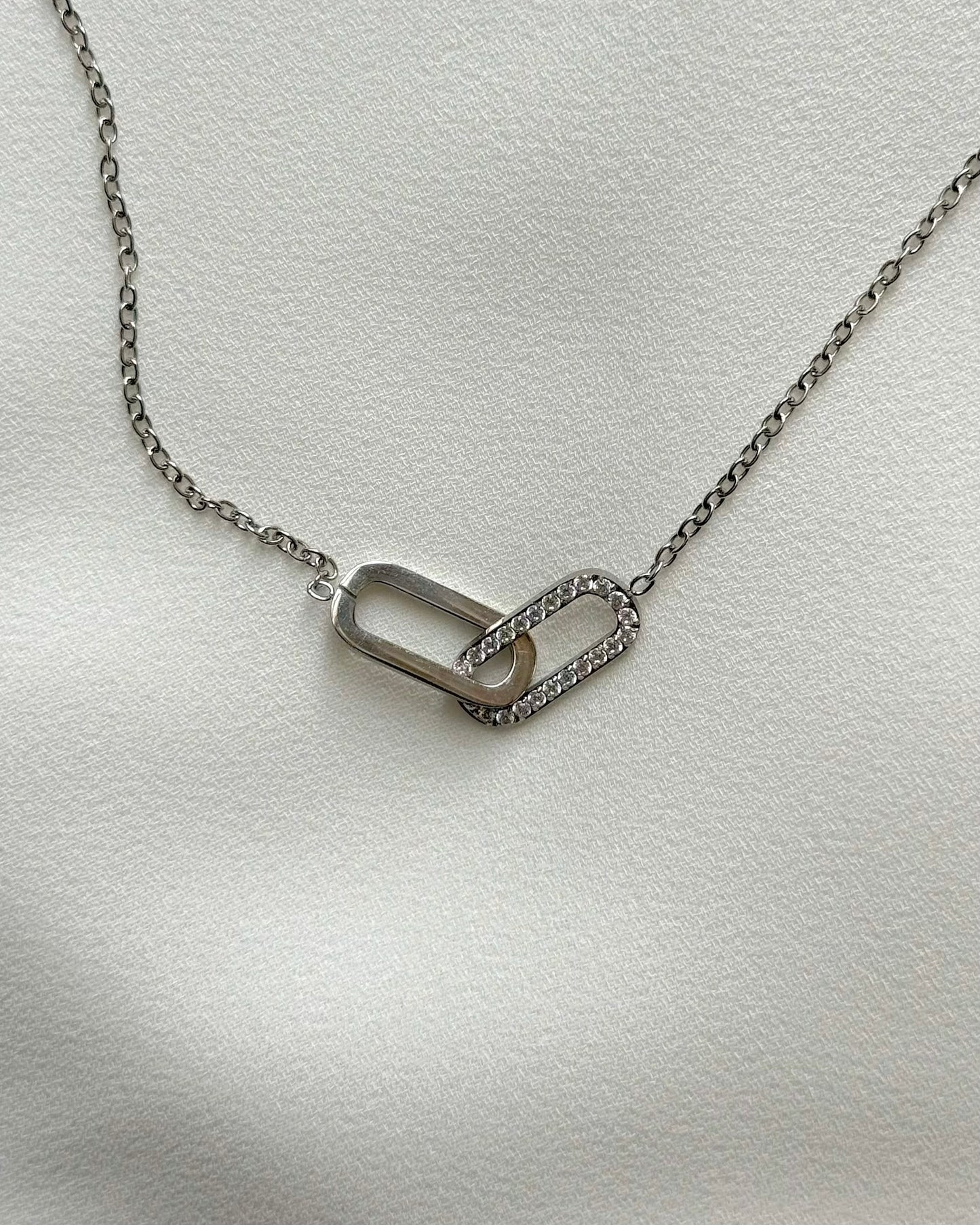 Interlocking Dual Charm Necklace