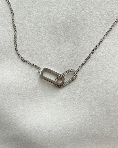 Interlocking Dual Charm Necklace