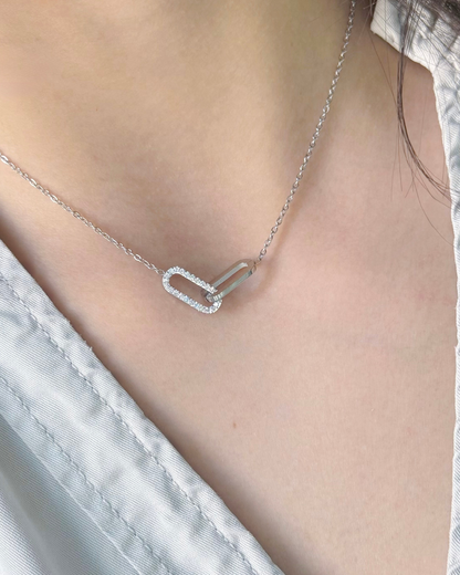 Interlocking Dual Charm Necklace