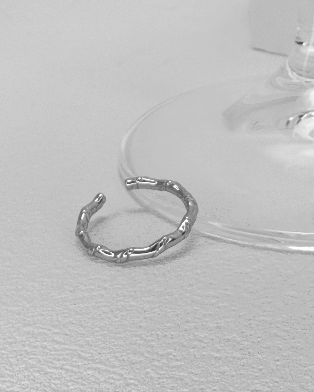 竹節紋開口戒指