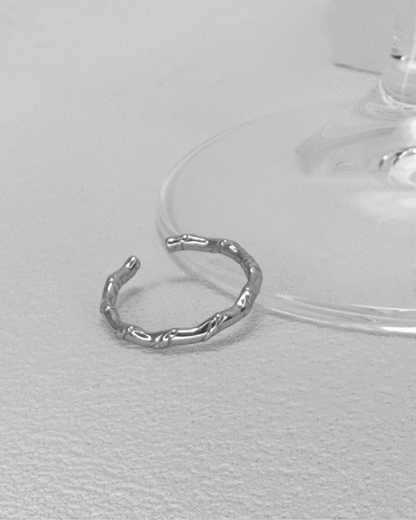 竹節紋開口戒指