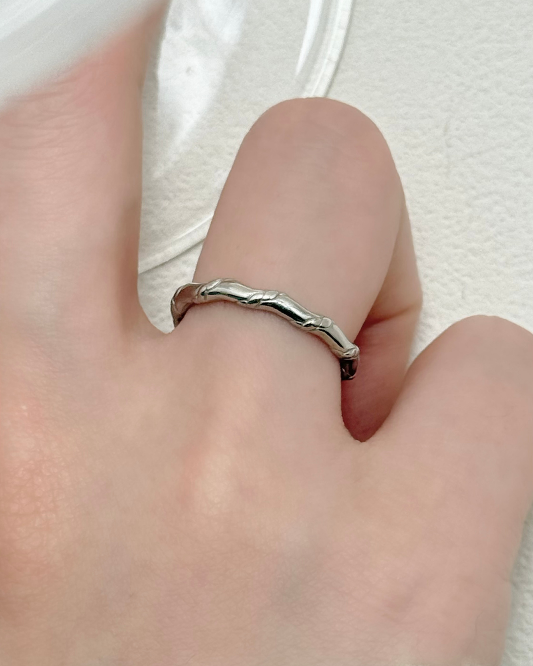 竹節紋開口戒指