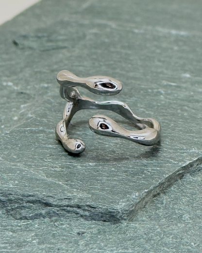 Sculptural Claw Open Ring