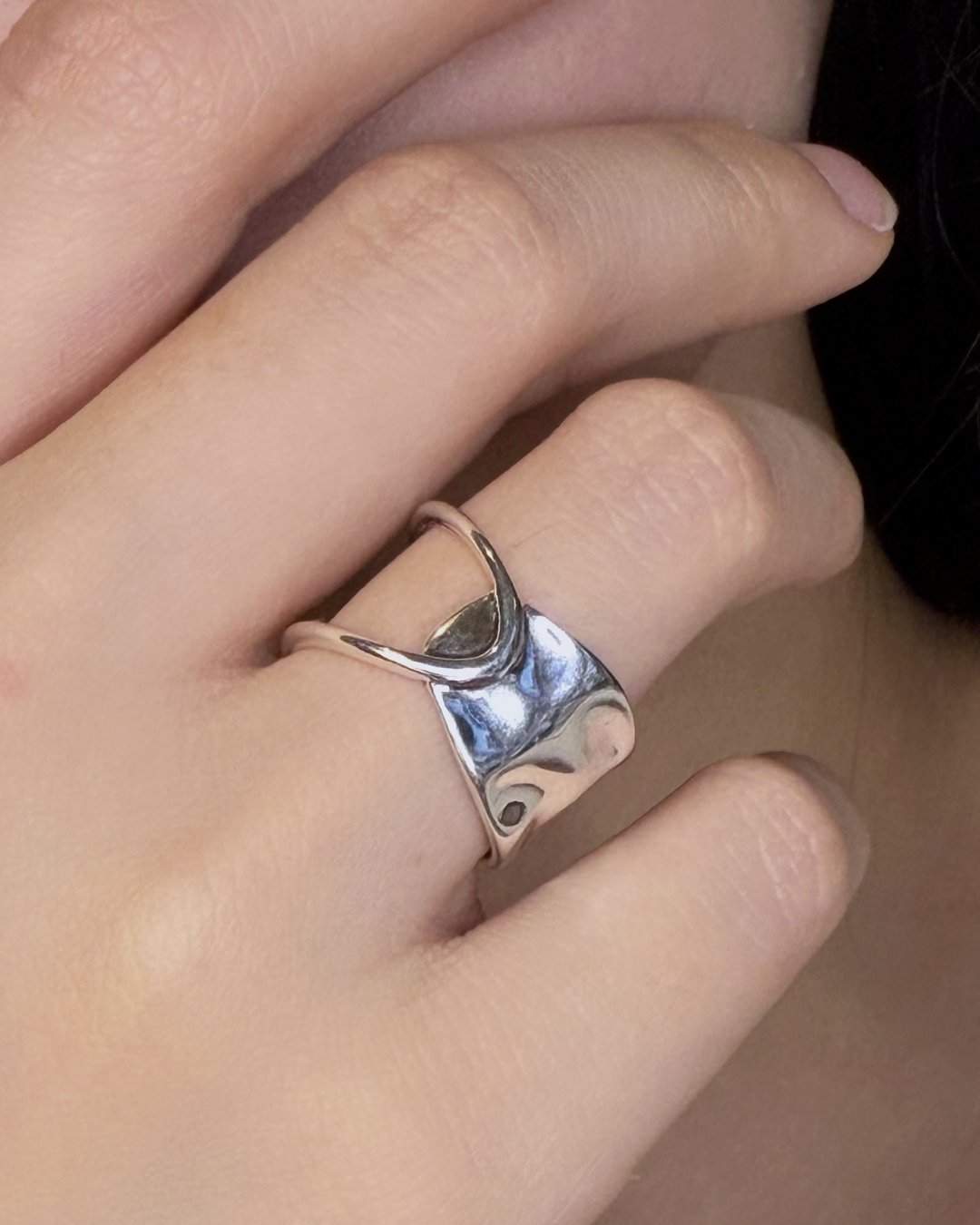 Sculptural Open Ring