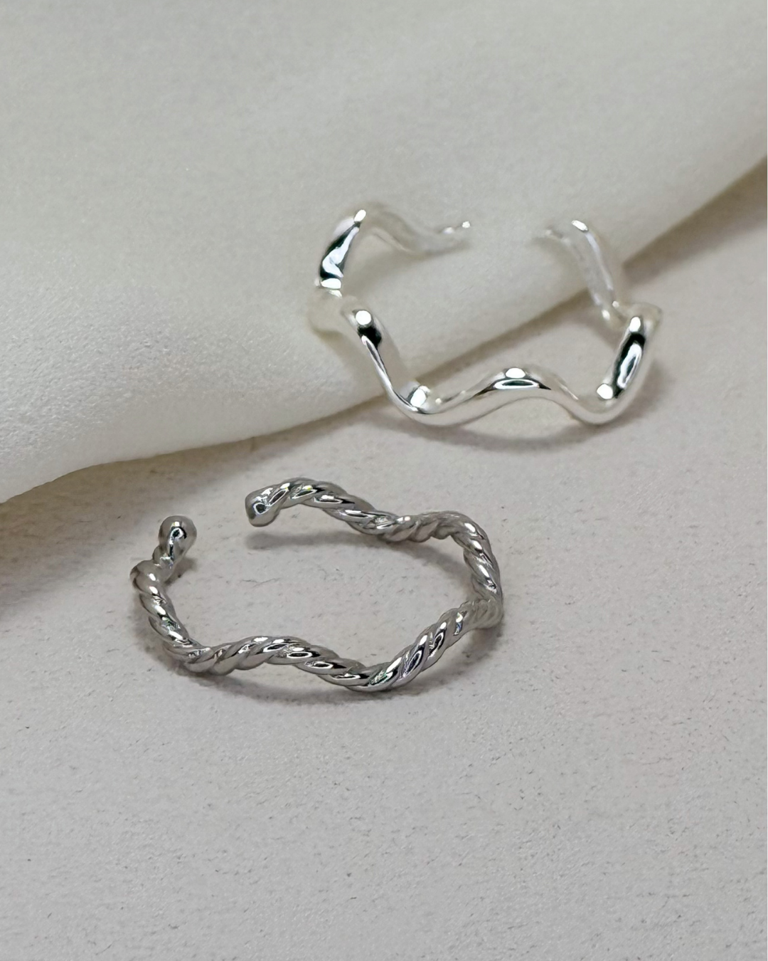 異形波浪開口戒指