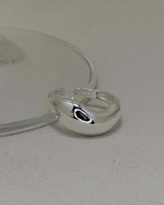 弧形粗身立體開口戒指