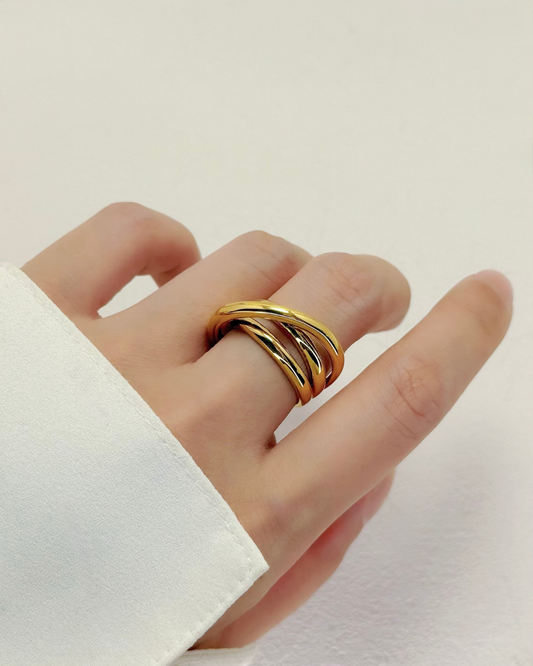 Chunky Interwoven Open Ring